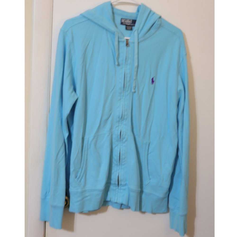 90's Vintage Polo by Ralph Lauren Zipper Hoodie Sweatshirt